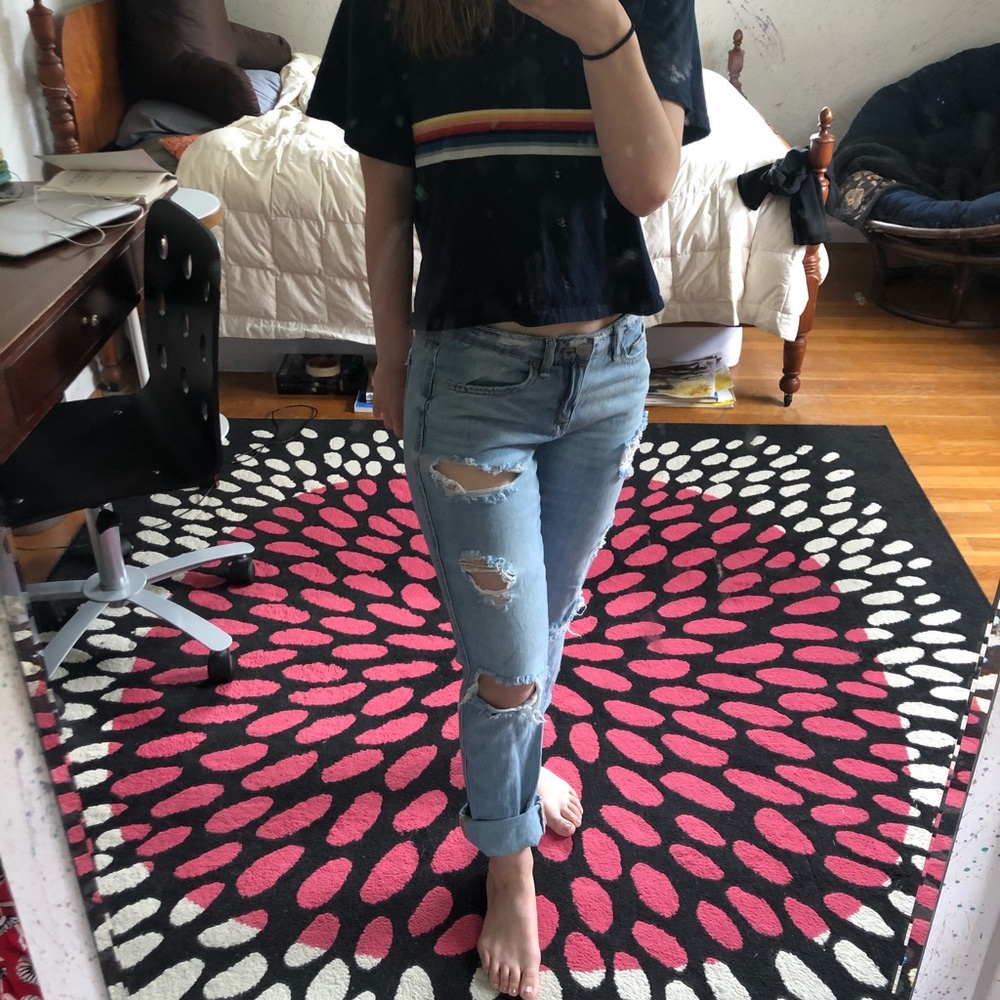Aeropostale Light wash Destroyed Jeans Size 02